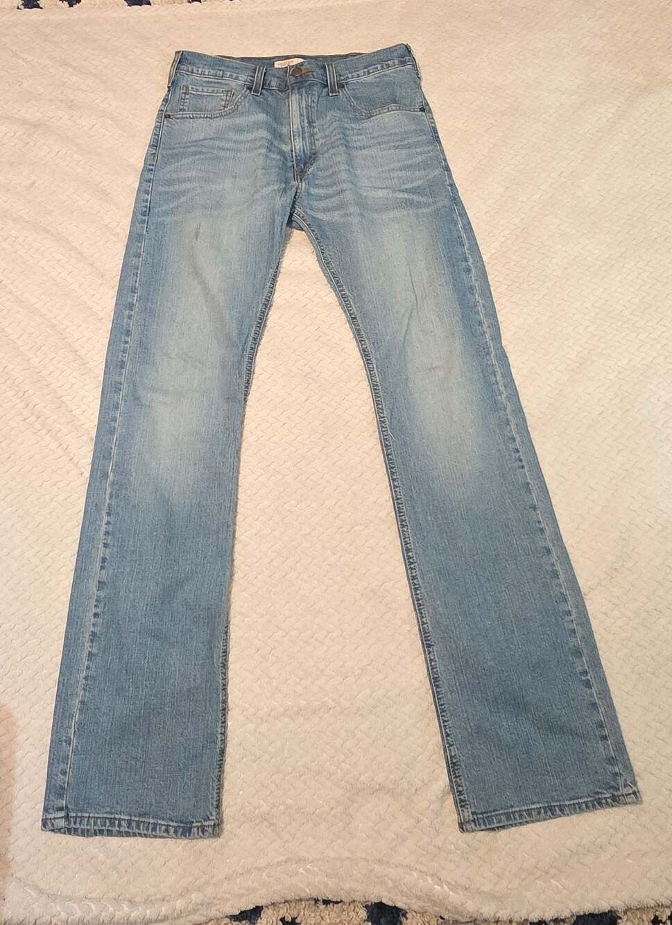 Levi Strauss Signature Bootcut Light Wash Blue Denim Jeans